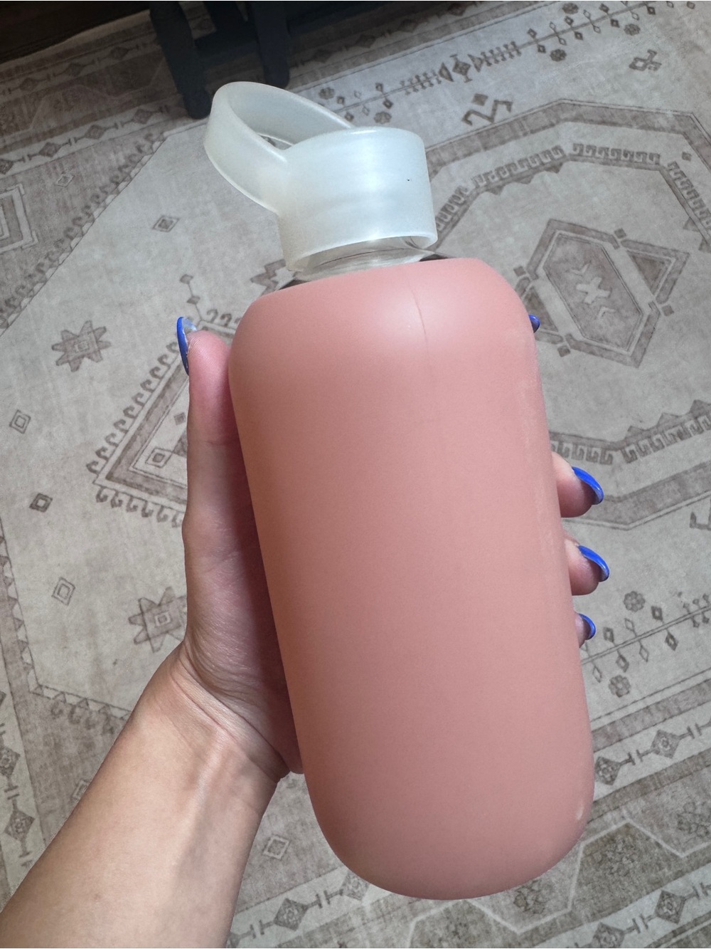 bkr Coral Pink Smooth Little 16oz Water Bottle
